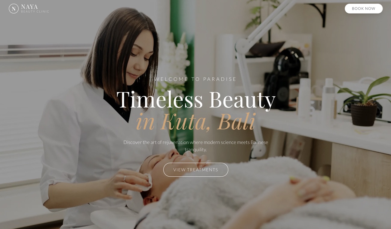 demo website beauty clinic wellness medical spa professional site