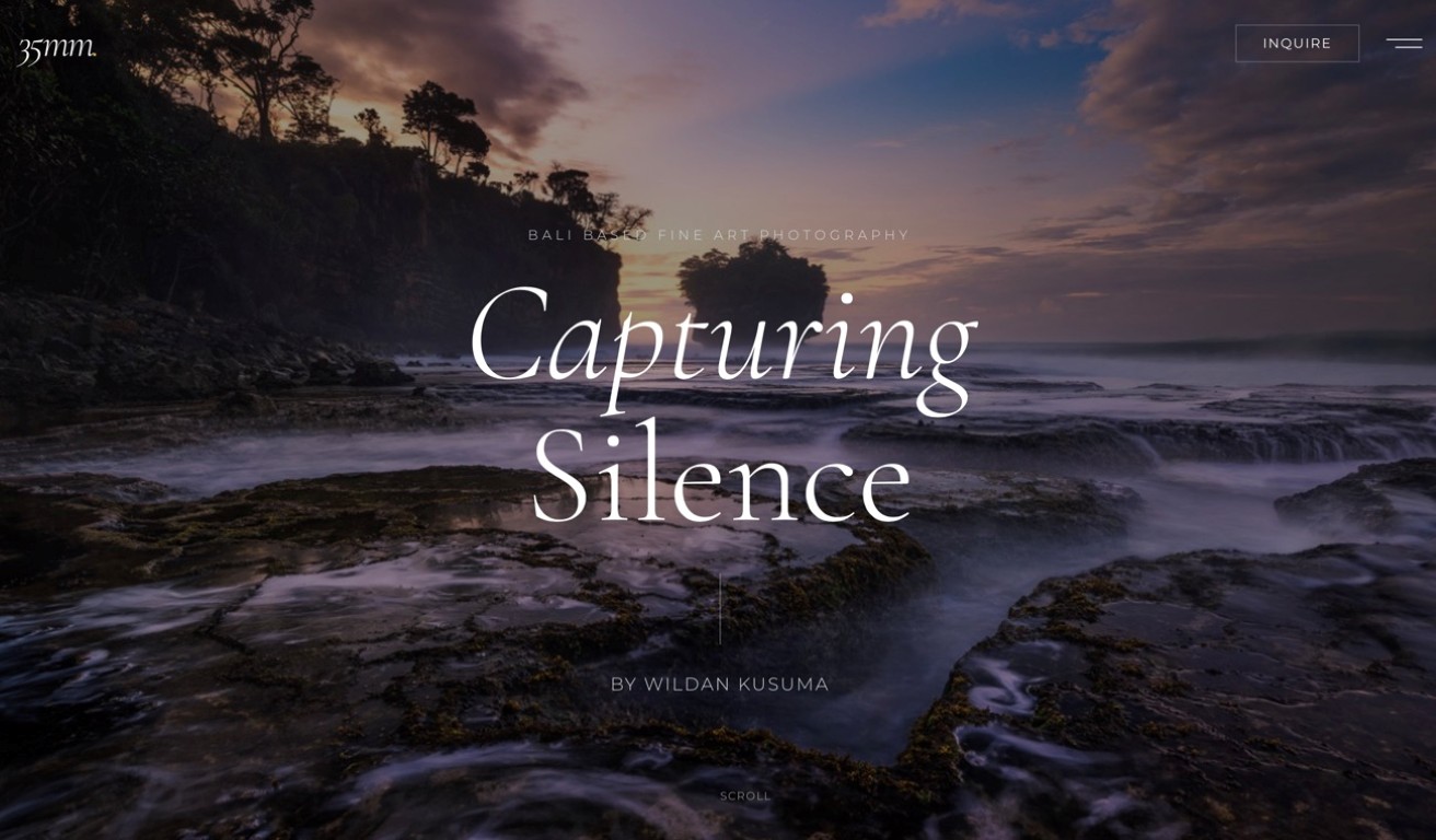 demo website photography portfolio creative professional showcase